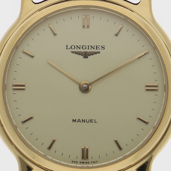 LONGINES Watches External belt Gold Plated/leather Hand Winding - Picture 1 of 8